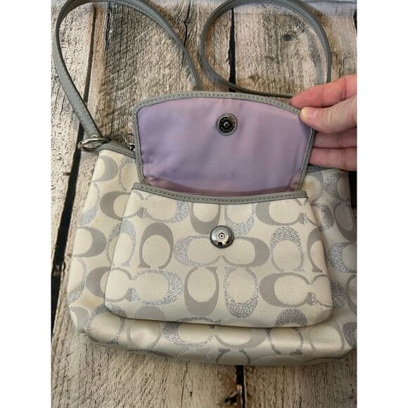 COACH Women’s Penelope Poppy Signature Crossbody Bag - Picture 3 of 10